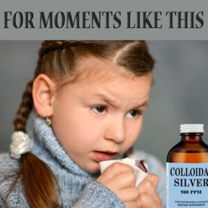 FOR MOMENTS OF SICKNESS: OPTIMUM YOU COLLOIDAL SILVER TO THE RESCUE!