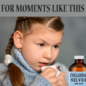 FOR MOMENTS OF SICKNESS: OPTIMUM YOU COLLOIDAL SILVER TO THE RESCUE!