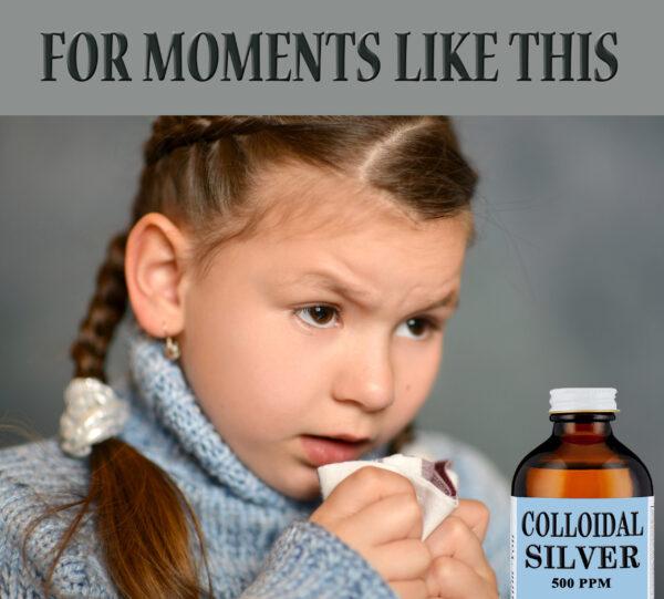 FOR MOMENTS OF SICKNESS: OPTIMUM YOU COLLOIDAL SILVER TO THE RESCUE!