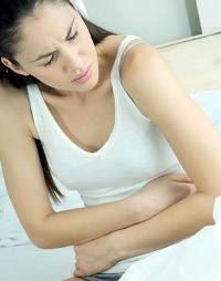 Female Experiencing Menstrual Cramps