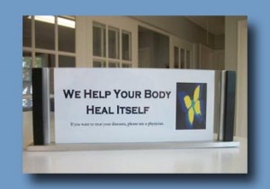 We help your body heal. If you want to treat your diseases, please see a physician.