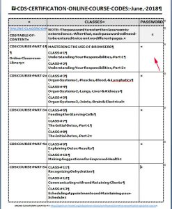 SCREENSHOT - COURSE CODES 1