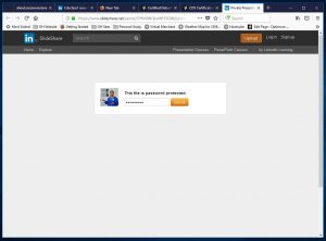SCREENSHOT - PART 1 SLIDESHARE PASSWORD REQUEST