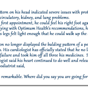 Optimum Health Telehealth: Client Testimonial