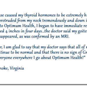 Optimum Health Telehealth: Client Testimonial