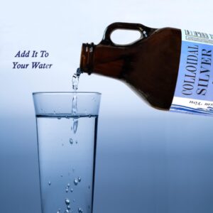 Healing naturally by adding colloidal silver to your water just before drinking it.