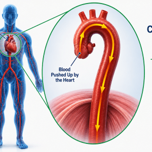 Curvature of the aorta for bowl analogy.