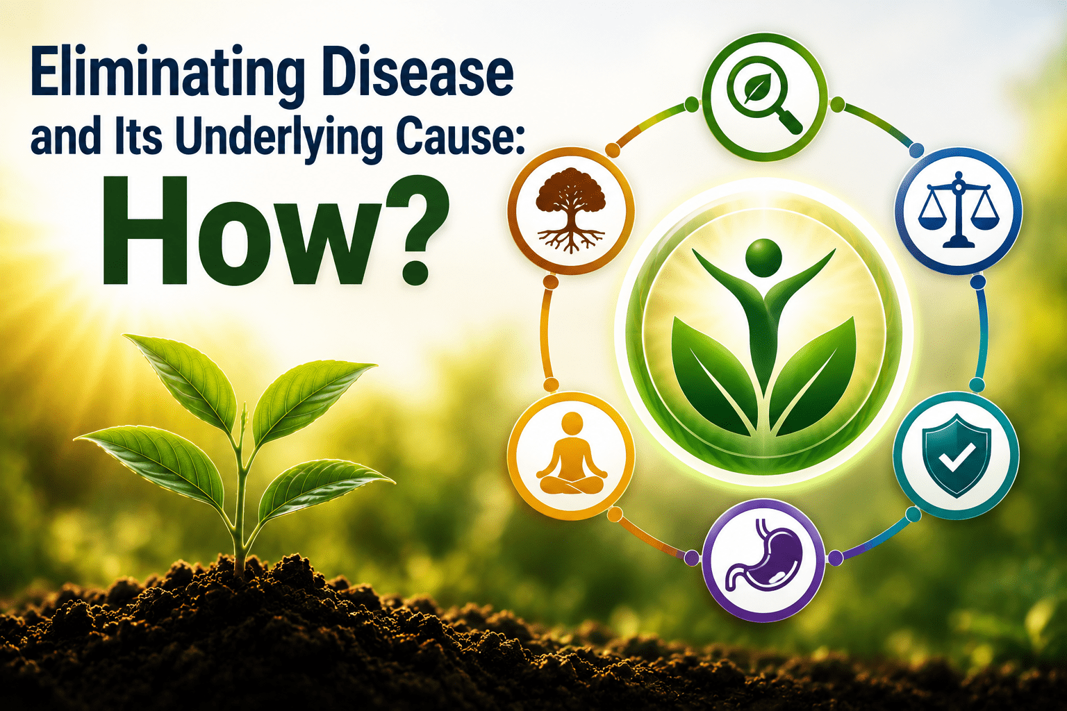 Eliminating disease and its underlying cause.