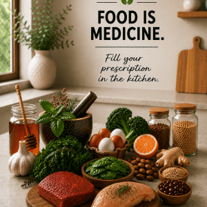FOOD IS MEDICINE: Fill your prescription in the kitchen.