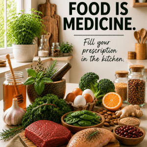 FOOD IS MEDICINE: Fill your prescription in the kitchen.