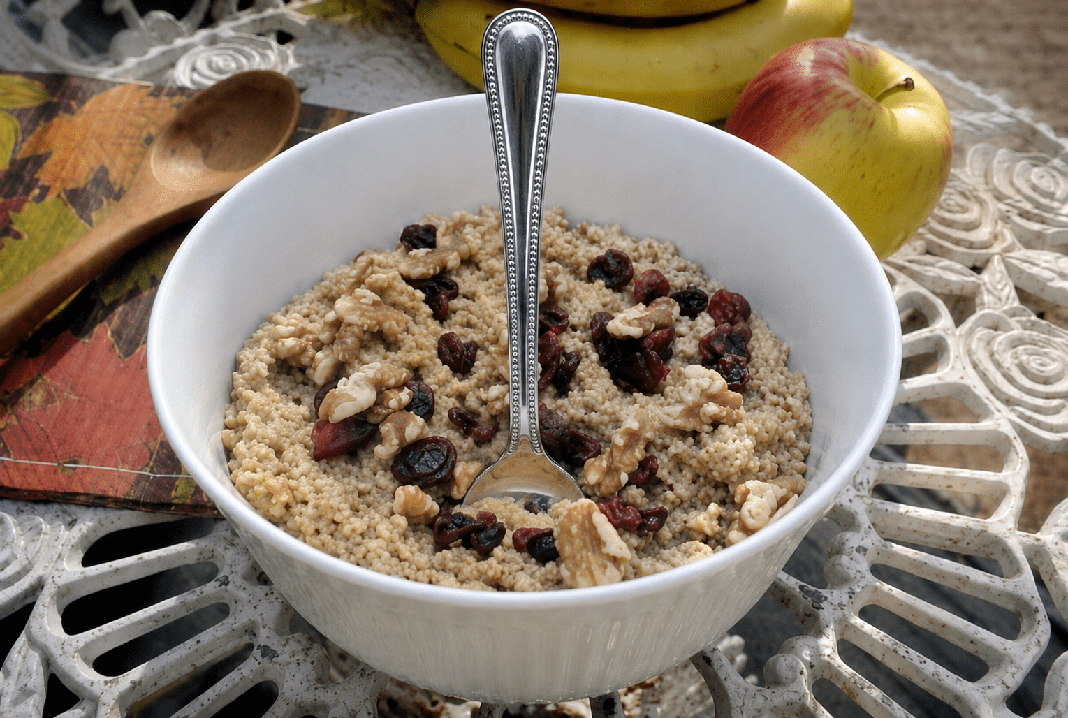 oatmeal - dry with spoon