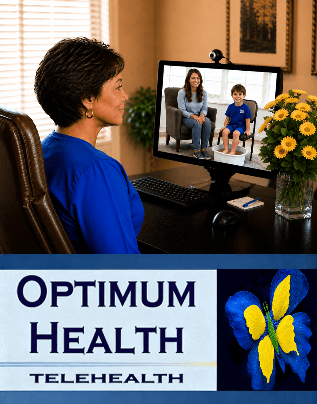 Optimum Health Telehealth Wellness Resources: Tianya S. Santerre, B.S., CNHP working with a child recovering from autism.